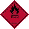 Diesel, UN1202, safety sign - 3mm Aluminium sign (300mm x 300mm)