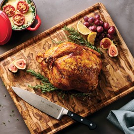 Tramontina Chopping Board Teak Wood End-Grain (17.75 in x 13.5 in) - 81000/028DS