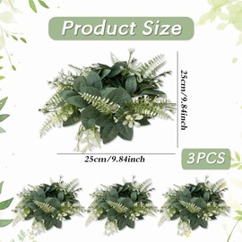 Eucalyptus Garland Dried Flowers Wreath - Decorative Artificial Flower Wreath Decoration, Window Wreath, Door Wreath, Outdoor, For All Year Round & Seasonal Decorations