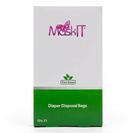 MaskIT Diaper Disposal Bags | Eliminate Odor With Our Patented Odor Blocking Diaper Disposal Bags | Fits All Baby Diapers and Most Adult Diaper Sizes | Plant-Based, Made in the USA, Woman Owned