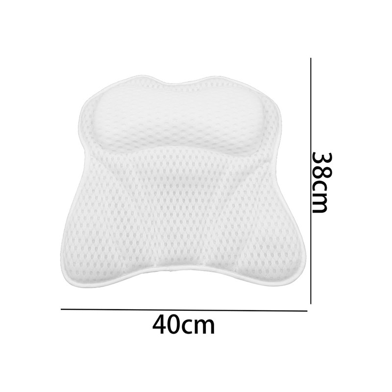 Alnicov Ergonomic Bath Headrest Pillow Bath Pillows with Strong Suction