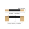 Asidrama 10 Pack 3.75 Inch(96mm) Matte Black and Champagne Bronze