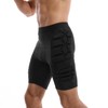 Topeter Impact Sliders Undershorts, Compression Padded Shorts for Soccer, Football,