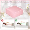 VACVELT Satin Cube Pillow Case for Side Sleepers, Pink Satin