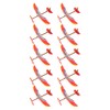 Toyvian 10 PCS Rubberband Powered Airplane Kits Flying Glider Planes