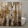 TheBlackSpot Birch Tree Shower Curtain Nature Bath Curtains Decor Sets
