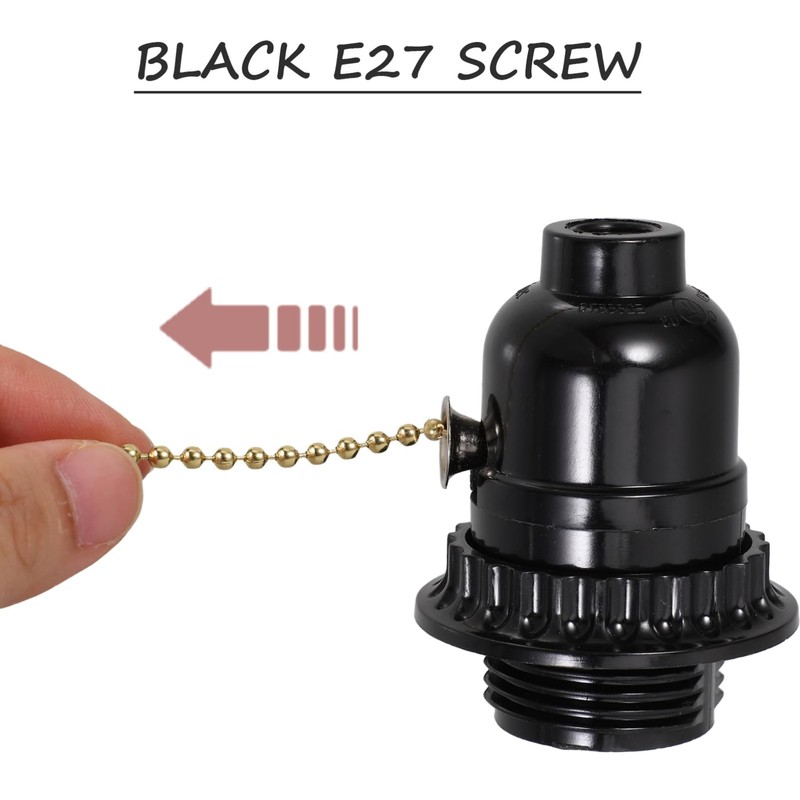 Operitacx Pull Light Fixture Pullswitch Lamp Holder Ceiling Light Socket