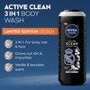 NIVEA MEN Active Clean Body Wash with Natural Charcoal for