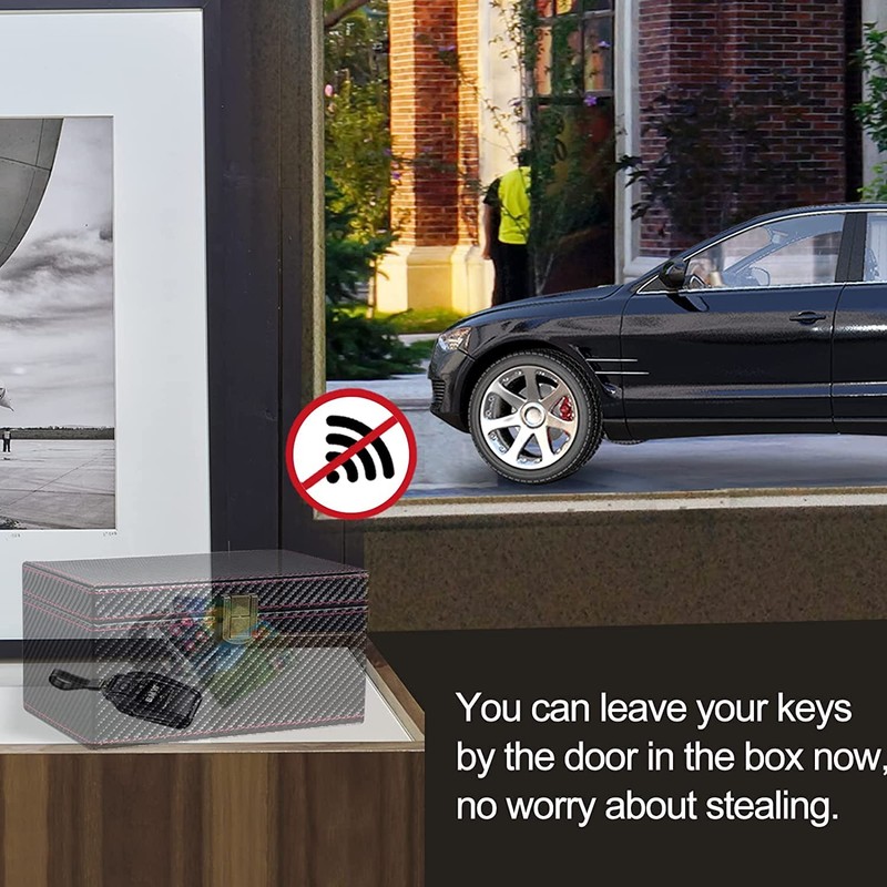 Faraday Box for Car Keys, Car Key Signal Blocking Box,