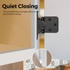 4 Pack 2 Pair Black Cabinet Hinges - 1/2 inch