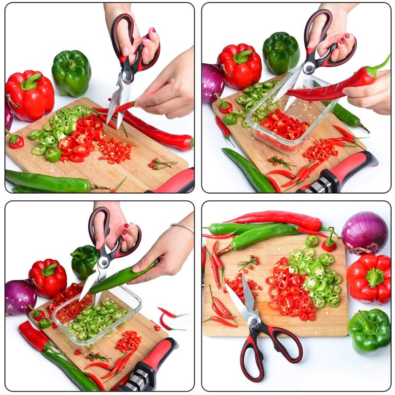 Zaxetic Kitchen Scissors Heavy Duty Multi-Function Purpose, Ultra Sharp Cutters