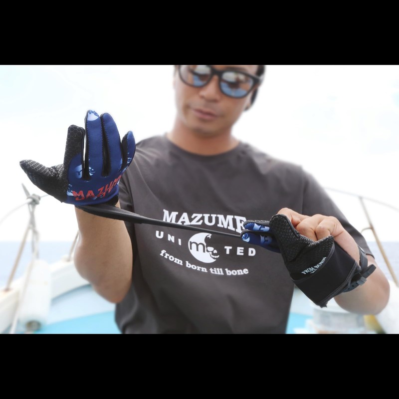 mazume Game Fishing Supporter Gloves MZGL-S598-07 Red M