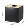 Motifeur Bathroom Accessories - Ceramic Tissue Holder, Decorative Square Tissue
