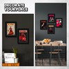DoubleFill 4 Pcs Theatre Bill Frame with Mat Holds 5.5