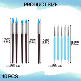 10 Stück Modellierwerkzeug,Modellierwerkzeug Ton,Ton Werkzeug Set,Töpferwerkzeug Set,Polymer Clay,Modellierwerkzeug Ton,Pottery Clay Tool Für Modellierung Keramik Skulptur.