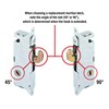 Prime-Line E 2199 Stainless Steel Mortise Lock - Adjustable, Spring-Loaded
