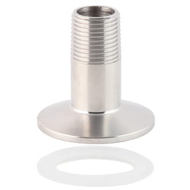 Metaland 1.5" Tri Clamp to 3/8" NPT Male Fitting Stainless Sanitary Home Brew Adapter (Ferrule OD 50.5mm)
