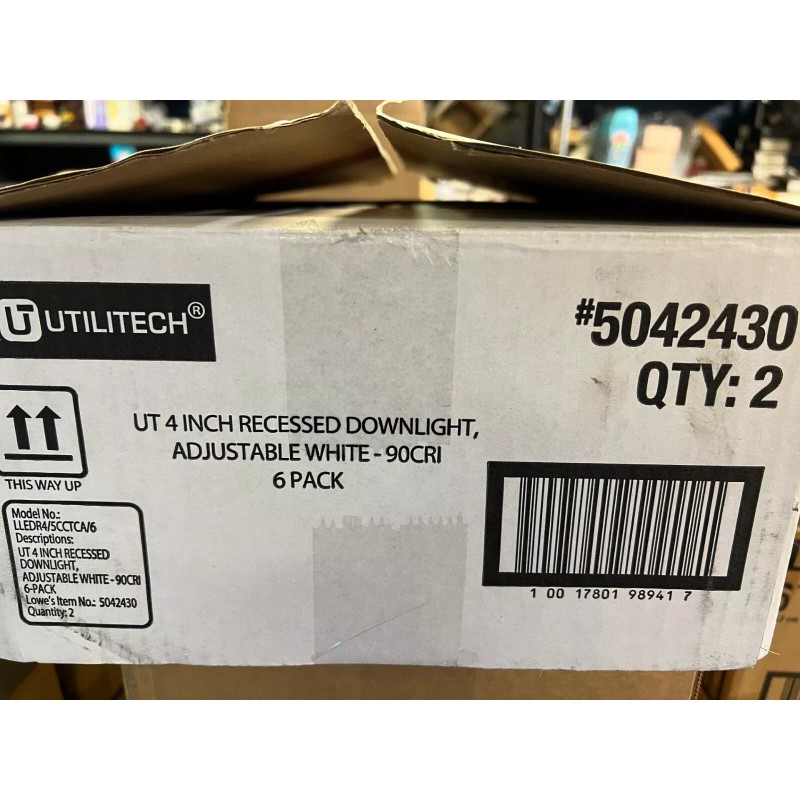 Utilitech 12-Pack Utilitech Retrofit Kit White 4-in 650-Lumen Switchable White