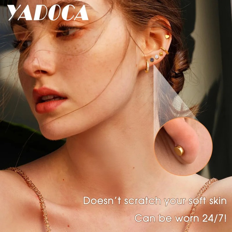 15pare Arete Mujer Piercing Oreja Cartílago Acero Inoxidable
