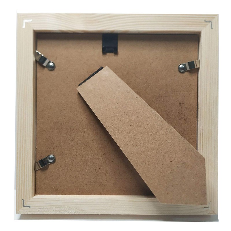 YUUPIILY 7x7 Picture Frame with Mat 4x4.Square Solid Wood Frames.
