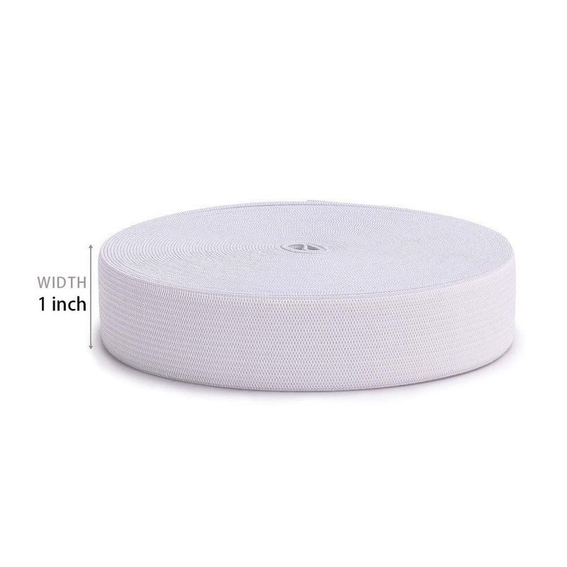 Elastic Bands for Sewing White 1 Inch 12 Yard High