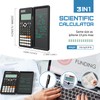 GUYUCOM Scientific Calculator with Notepad, Multiview 4-line Dual Power, School
