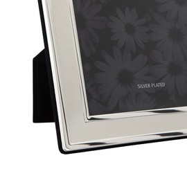 Frametigo Silver Plated Plain Satin Photo Frame - Fits Photo Size 5"x7" (13x18cm)