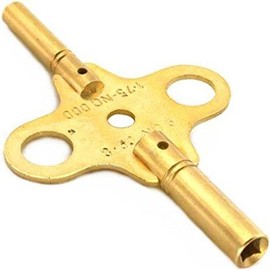 Double End Brass Clock Winding Key Clockmaker Tool Sz 5