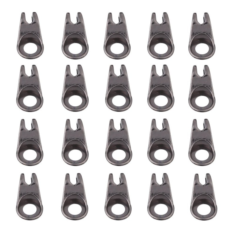 Eujgoov 20 Pcs/Lot Boot Hooks Lace Fittings with Rivets Camp