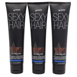 Sexy hair Style Ultra Curl Support Styling Creme-Gel 5 oz - "Pack of 3"