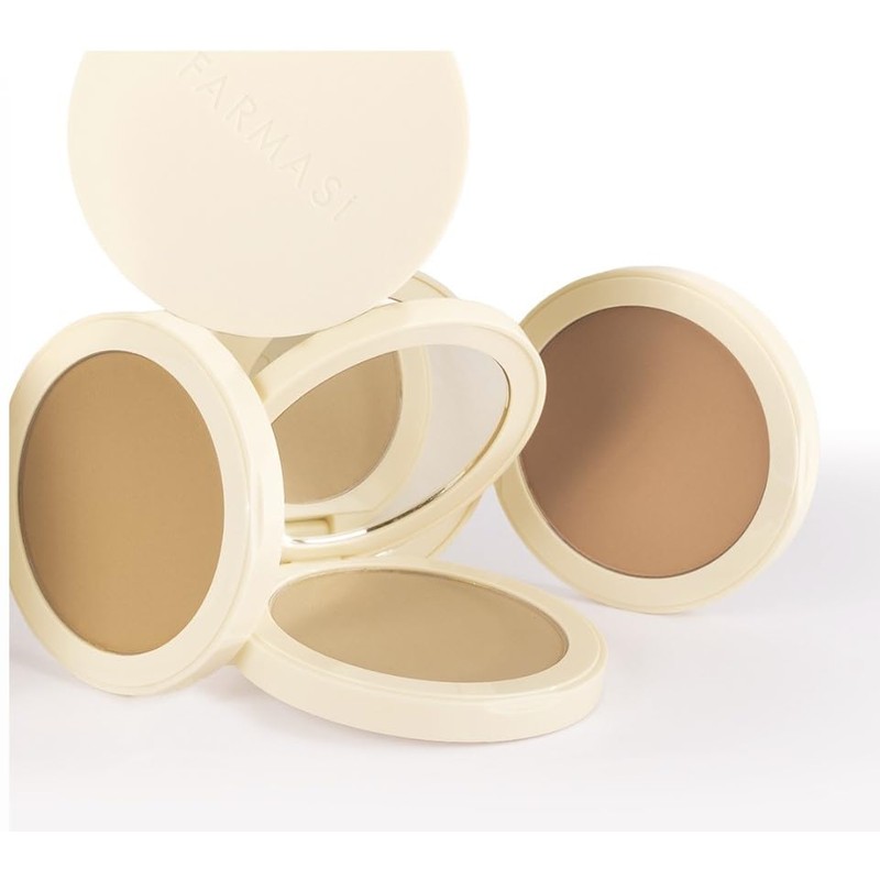 FARMASI Makeup BB All in One Powder, Lightweight, Long-Lasting Medium-Full