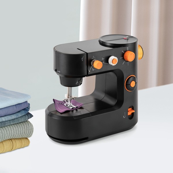 Electric Sewing Machine Portable Crafting Mending Machine 5-stitch FHSM-398