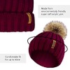 TOSKATOK Ladies Girls Chunky 3 in 1 Rib Beanie Hat