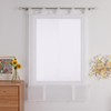 Thinkbay roman blind tab-top curtains, with 7 colours and 5