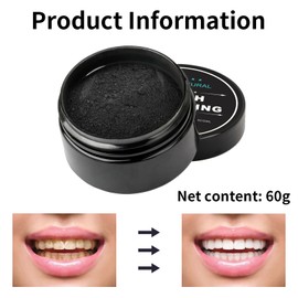 AJUNLKVDR Zahnaufhellung,Teeth Whitening,Zähne Zahnpasta Aktivkohle,Powder Bleaching Zahn,Pulver Weisse Charcoal,Strips Zahnweiss Aufhellen,für Stripes Weiß,Zahnbleaching Zahnpulver Zahnweiß