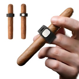 Nexalune 2-Pack Magnetic Cigar Holders for Golf Cart - Hands-Free Fireproof Clips, Fits 38-60 Ring Gauge, Outdoor Golf/Grilling/Fishing Accessories - Ideal Men's Gift for Cigar Lovers