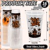 50Pcs 16Oz Halloween Plastic Cups Trick or Treat Witch Castle