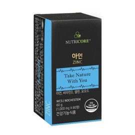 NutriCore (현대백화점)뉴트리코어아연(1000mgX60정)(2개월분) Hyundai Department Store NutriCore Zinc (1000mg X 60 Tablets) (2 Months Supply)