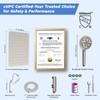 Hibbent cUPC Certified All Metal 10" Rainfall Showerhead Combo, High