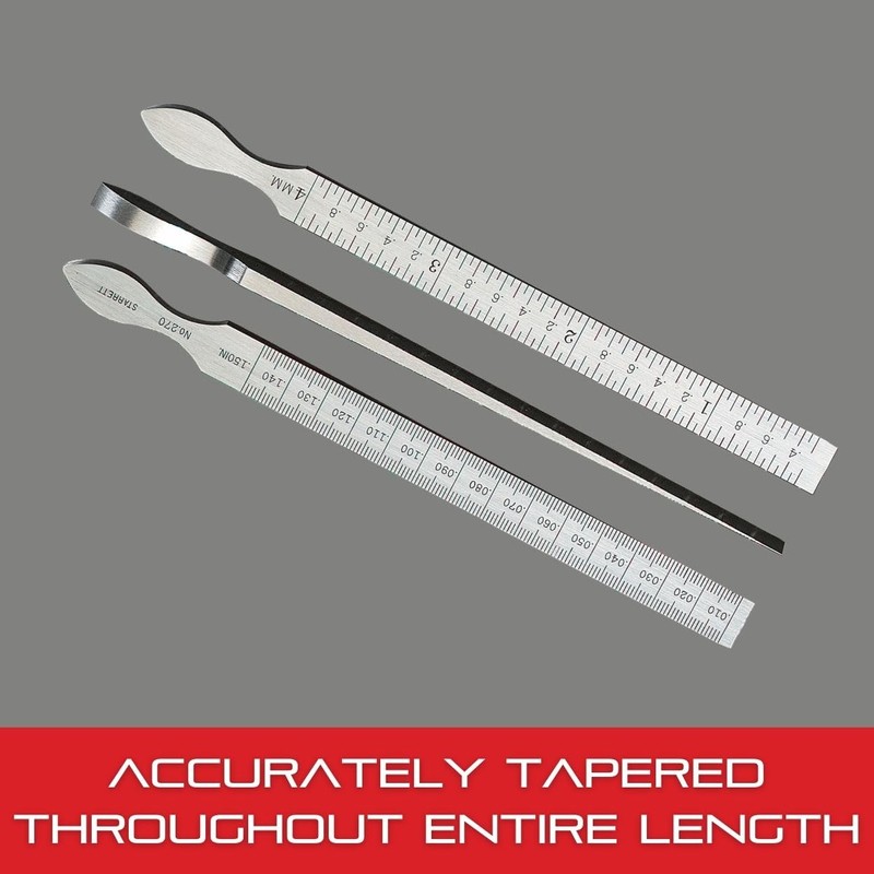 Starrett Taper Gage for Measuring Hole and Slot Sizes -