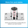 Marine Grade Boat Rectangle Hand Rail Base, Sturdy and Versatile,