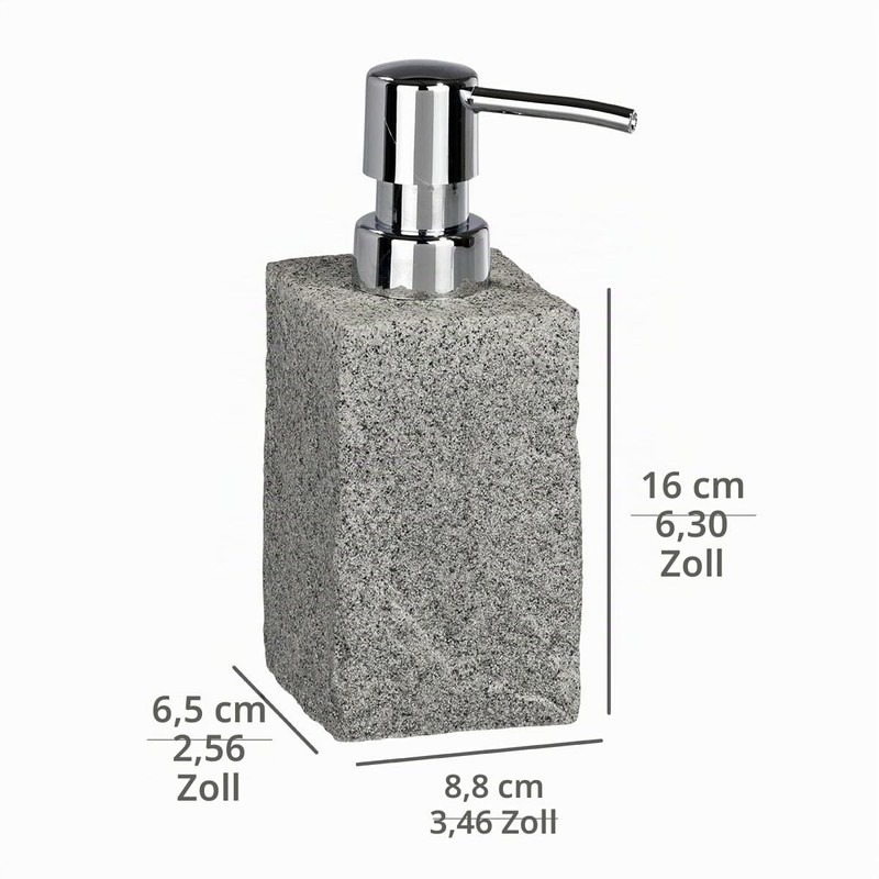 Wenko "Granit Soap Dispenser, Grey