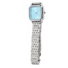 Women Quartz Watch Alloy Steel Strap Stylish Waterproof Ladies Square