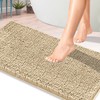 ITSOFT Chenille Bath Mat, Non Slip Bathroom Mat for Bathroom,