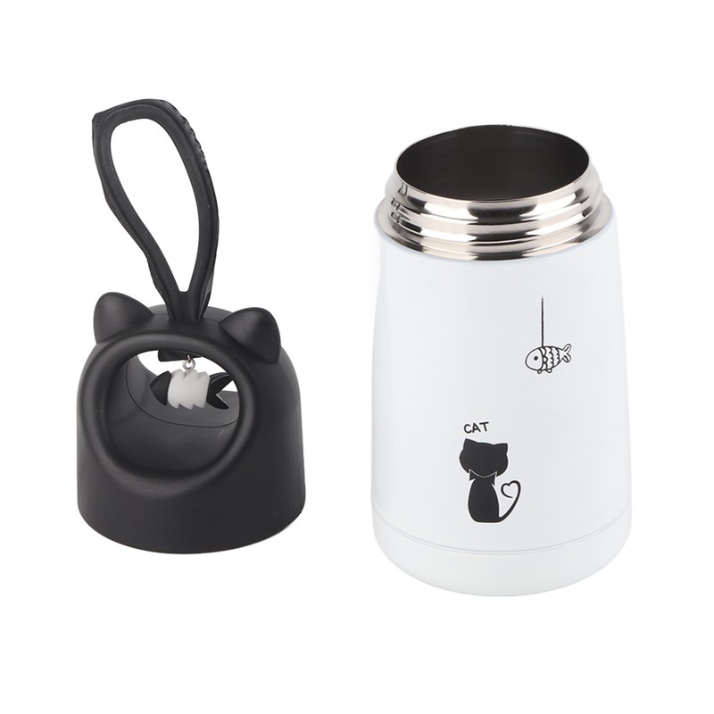 Cute Cartoon Stainless Steel Insulation Vacuum Cup Bottle with Pendant