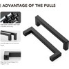 Ravinte Black Cabinet Pulls 5 Inch Square Kitchen Cabinet Handles