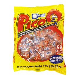 4-pack Pico Mediano, the Original Orange Flavor Hot Candy Powder, 4 Bags of 50-count