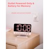 Odokee Digital Alarm Clocks for Bedrooms: Large Bold Number 5