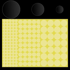 2160pcs Clear Seal Labels, 15 mm 25 mm 35 mm Round Stickers Clear Sale Packaging Round Clear Envelope Stickers, Transparent