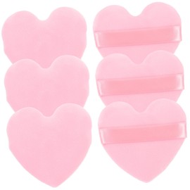 NOLITOY Portable Makeup Set 6 Pack Heart Powder Puff for Women for Loose Powder Setting
